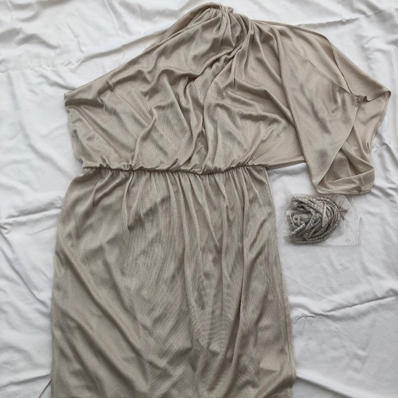 Boston Proper Dresses & Skirts - Boston Proper Gold Evening Cocktail Dress